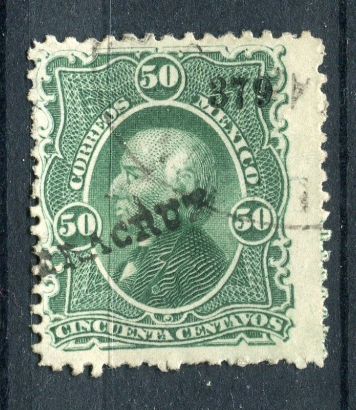 MEXICO; 1874-83 early classic Hidalgo Perf issue fine used 50c. value