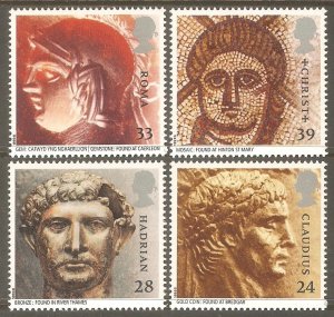 GREAT BRITAIN Sc# 1502 - 1505 MNH FVF Set-4 Romans Hadrian