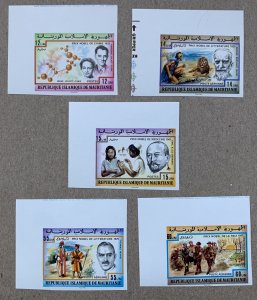 Mauritania 1977 Nobel Prize Winner imperforates,  MNH. Scott 359-60, C177-79