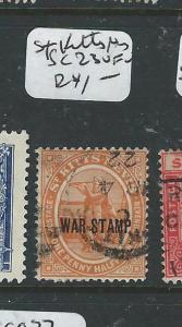 ST KITTS  (P2606B) WAR TAX SG 23  VFU