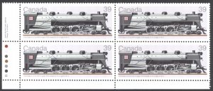 Canada Sc# 1120 MNH PB LL 1986 39c Locomotives