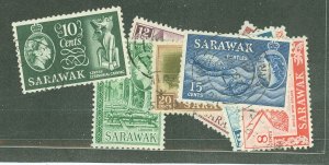 Sarawak #197-205  Multiple