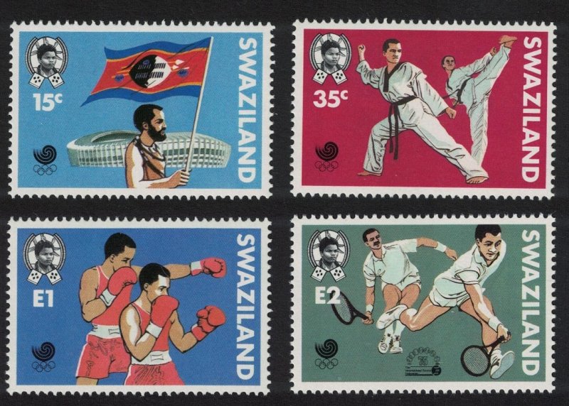 Swaziland Boxing Judo Tennis Olympic Games Seoul 4v 1988 MNH SG#545-548