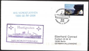 {A178} Norway 2006 Ships MS Nordstjernen Hurtigruten Cover