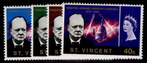 ST. VINCENT QEII SG246-249, 1966 Churchill set, NH MINT.