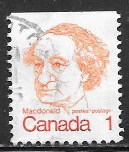 Canada 586: 1c John Alexander Macdonald, used, F-VF