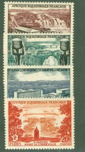 FRENCH EQUATORIAL AFRICA 189-92 MH BIN $2.00