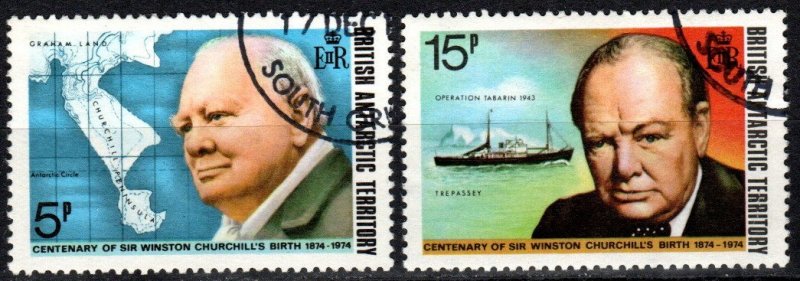 British Antarctic Territory #62-3  F-VF Used CV $4.00 (X757)