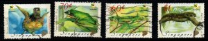 SINGAPORE SG1006/9 1999 AMPHIBIANS AND REPTILES  USED