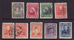 Newfoundland-Sc#78-85- id8-used set-Royal Family-1897-1901-