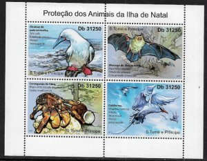 St Thomas & Prince Is #2378 MNH S/Sheet - Protected Animals