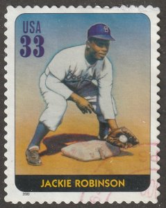 USA, stamp, Scott#3408a,  used, hinged,  baseball,