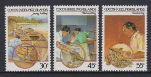 126-28 Cocos Islands 1985 Crafts MNH