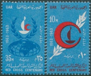 Egypt 1963 SG748-749 Red Cross set MNH