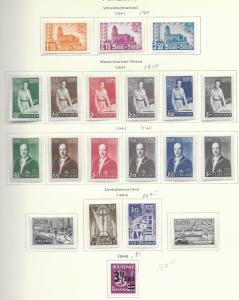 Finland 1941-1956 issued on pages used & MH, see desc. 2018 CV $222.70