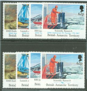 British Antarctic Territory #184-191