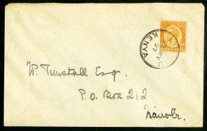 Kenya and Uganda Stamps Rare 1927 Back Stamped Cover