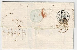 Grenada 1787 St. George's Crown cancel on cover to Scotland