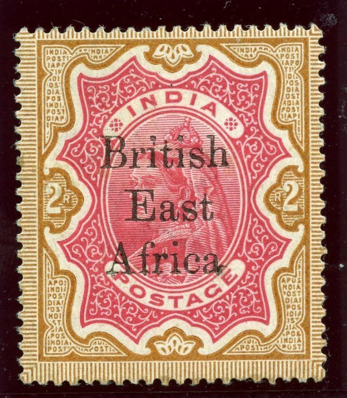 British East Africa 1895 QV 2r carmine & yellow-brown MLH. SG 61. Sc 68.