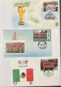 ST. Vincent Grenadines Covers Soccer Birds Proof (17 Items) MK7121