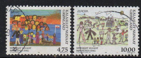 Greenland Sc 336-7 1998 Europa stamp set used