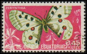 Equatorial Guinea sw1012 - Cto - 0.45e Festoon Butterfly (1975)