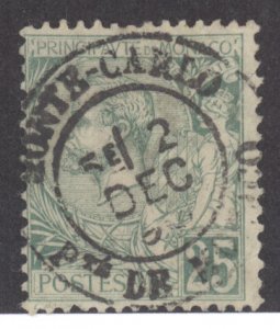 Monaco, Scott #20, Used, with Monte Carlo SOTN cancel