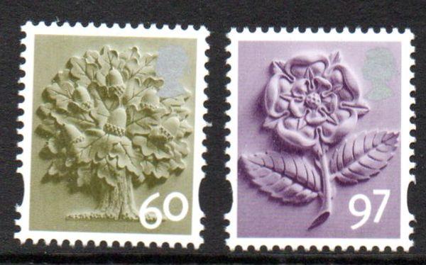 Great Britain England Sc 22-3 2010 60p tree & 97p rose stamp set mint NH