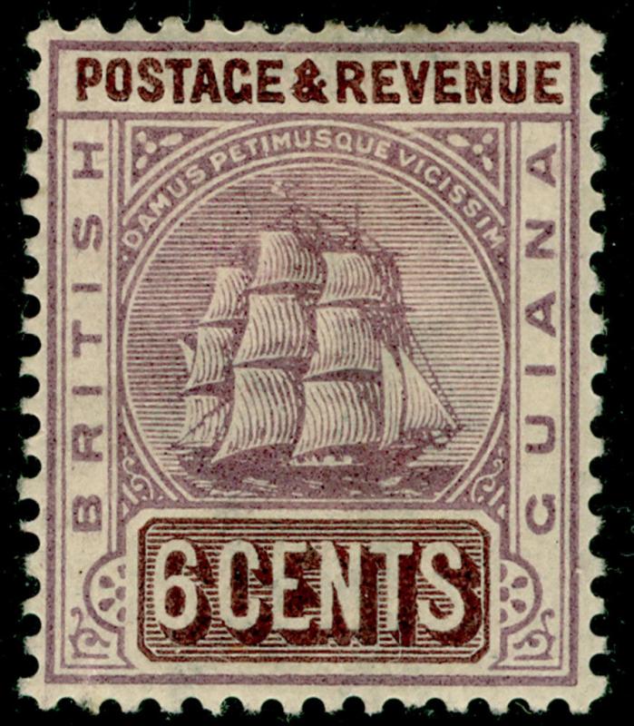 BRITISH GUIANA SG197, 6c dull purple & brown, M MINT. Cat £35. 