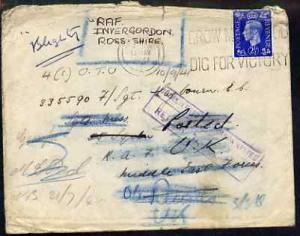 Great Britain 1941 Forces cover addressed to Middle East ...