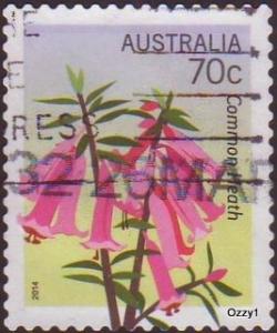 Australia 2014 Sc#4056, SG#4133 70c State Flowers Common Heath Vic USED.