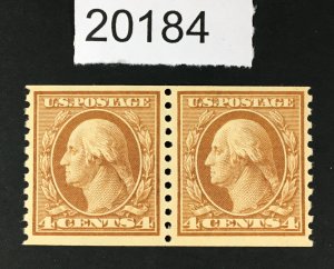 US STAMPS # 457 MINT OG NH VF PAIR POST OFFICE FRESH CHOICE $150 LOT # 20184