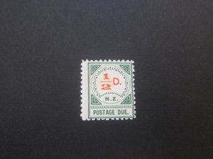 New Zealand 1899 SG D9 small toning back MH