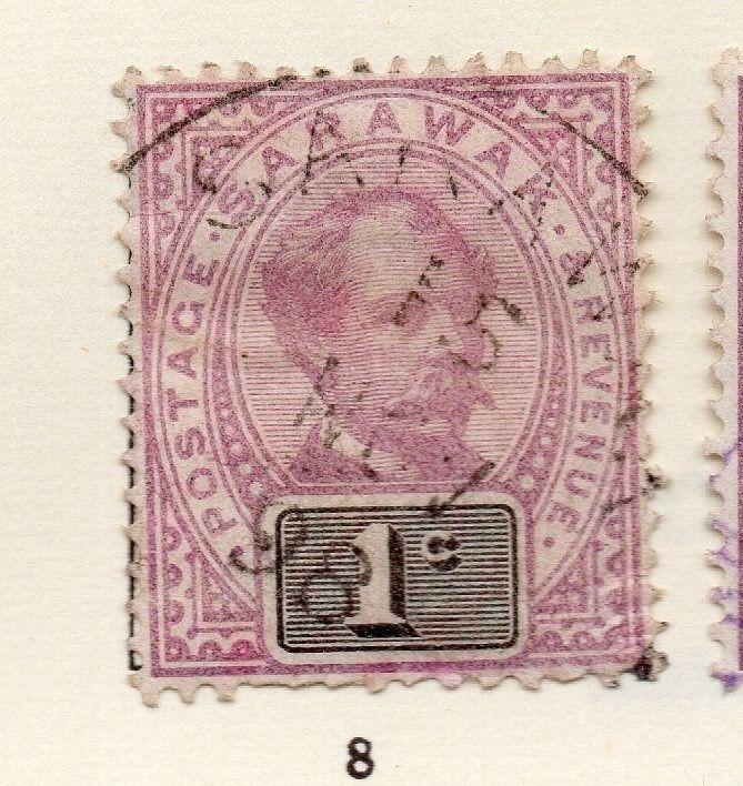 Sarawak 1888 Brooke Early Issue Fine Used 1c. 261280