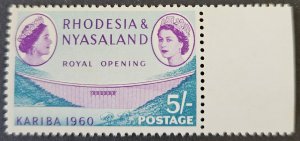 Rhodesia & Nyasaland 1960 SG37 MNH Opening of Kariba Dam.