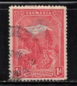TASMANIA Scott # 103 Used - Mount Wellington - Watermark Sideways