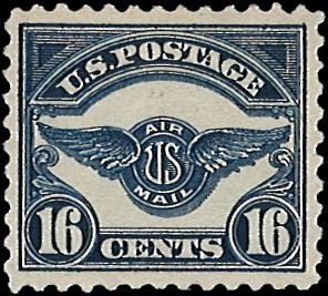 U.S. Scott # C5  1923 16c ind  Air Service Insignia  mint-nh- xf