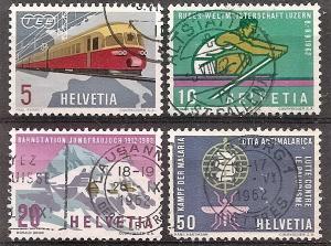 Switzerland  412-15 Used 1962 Commemoratives