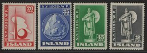 $Iceland Sc#213-216 M/NH/VF complete set, Cv. $109.75