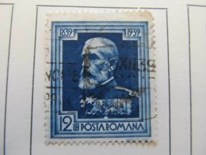 Romania Romania Romania 1939 12L fine used stamp A13P33F221-