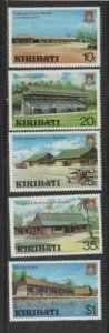 KIRIBATI #360-364 1980 BUILDINGS MINT VF NH O.G