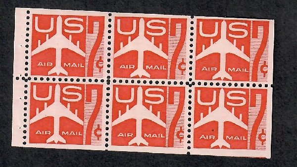 C60a MNH Airmail booklet pane
