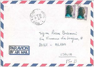 POSTAL HISTORY  CHAD : AIRMAIL COVER to ITALY 1991 - RARE!