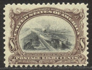 U.S. #298 Mint NH BEAUTY - 1901 8c Pan-American