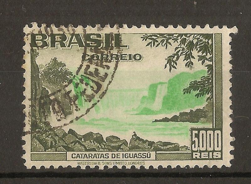 Brazil 1937 5000R Tourism SG606 Fine Used