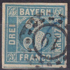 Bavaria #3  F-VF  Used CV $3.50  (Z6813)