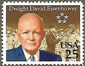 United States #2513 25c Dwight David Eisenhower MNG (1990)