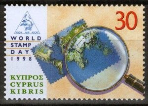 ZAYIX Cyprus 924 MNH World Stamp Day Stamps on Stamps 090222S135