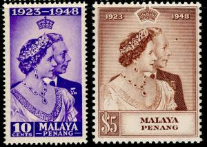 MALAYSIA - Penang SG1-2, COMPLETE SET, NH MINT. Cat £32. RSW.