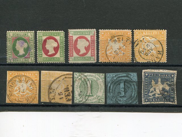 German States lot  used F-VF shades - Lakeshore Philatelics